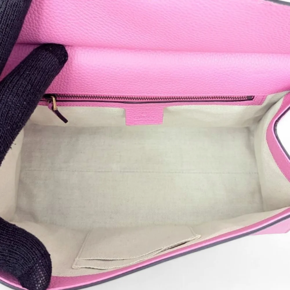 LIKE NEW Authentic GUCCI Bubblegum Pink Marmont Crossbody Bag - Picture 9 of 12